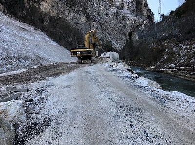 Lavori di ripristino Sp209 della Valnerina