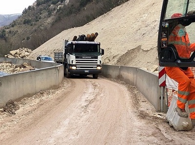 Lavori di ripristino Sp209 della Valnerina