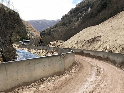 Lavori di ripristino Sp209 della Valnerina